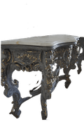 Antique Hand-Carved French Rococo-Style Entryway Tables Pair image 3