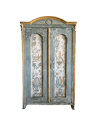 Antique French Pine Rustic Cabinet image 1