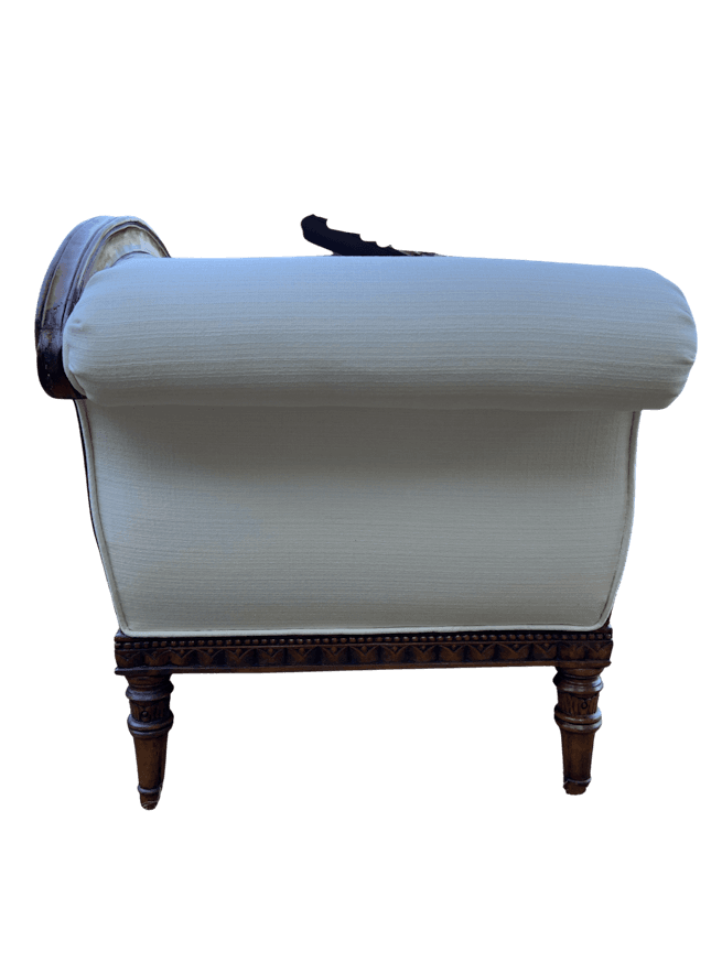 19th century Neoclassical French Empire Swan Chaise Lounge image 3