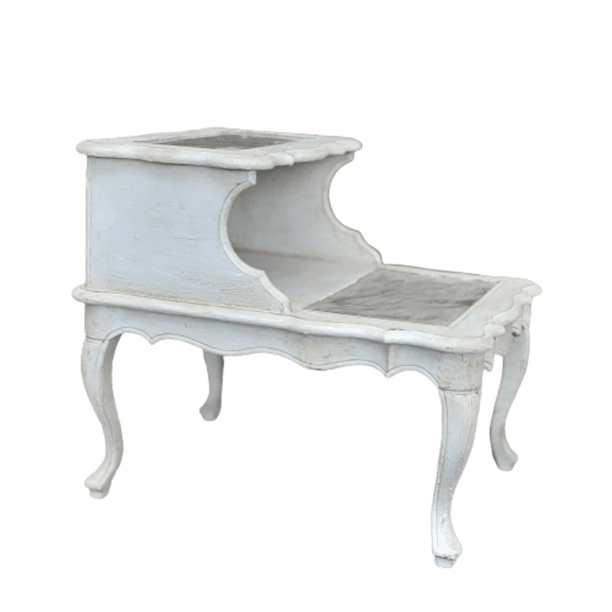 1960s Two-Tier French Provincial Side Table image 1