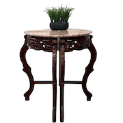 Ornate Carved Marble Console Tables image 2