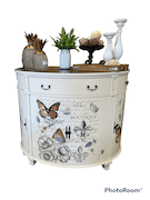 Buffet Half round with Butterfly motif image 1