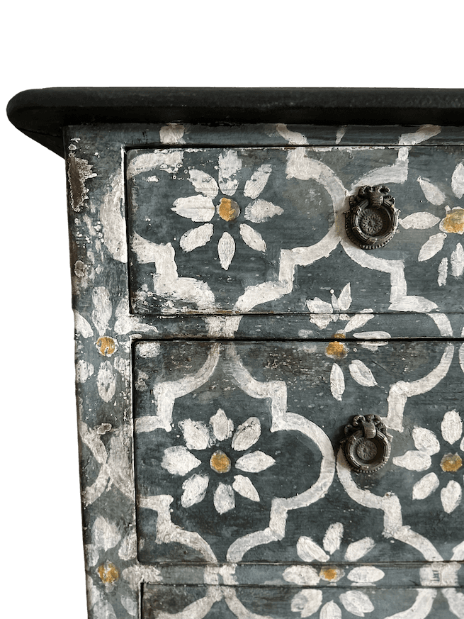 Painted Antique Swiss solid Birch Dresser image 4