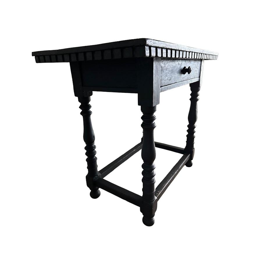 19th century Spanish Style Occasional Table Black image 2