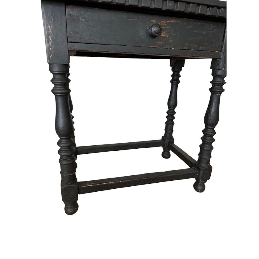 19th century Spanish Style Occasional Table Black image 3