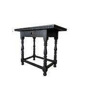 19th century Spanish Style Occasional Table Black image 4