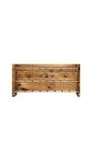 Antique Pine Faux Bamboo Armoire image 3