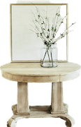 Antique Bleached Finish Entry table image 1