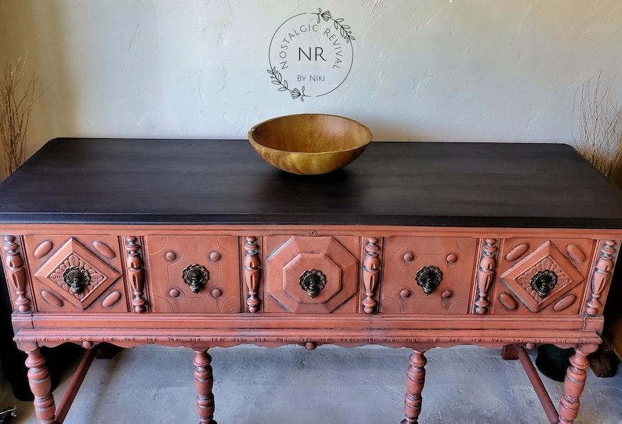 Rustic Patina Style Buffet Table image 6