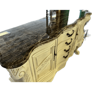 Elaborate Marble Top Buffet with Lion Claw feet image 7