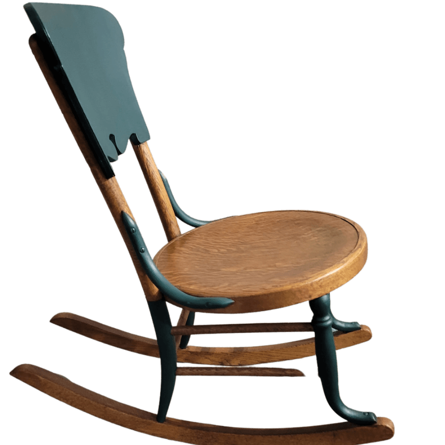 Antique Oak Petite Rocking Chair image 2