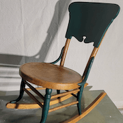 Antique Oak Petite Rocking Chair image 5