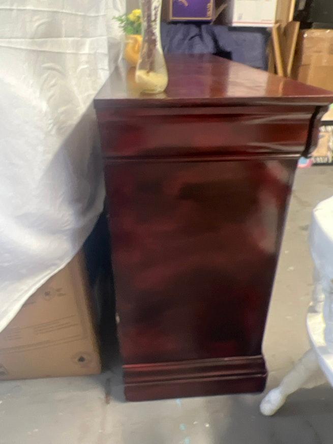 Burgundy Wine Hand Painted Stained Dresser image 5