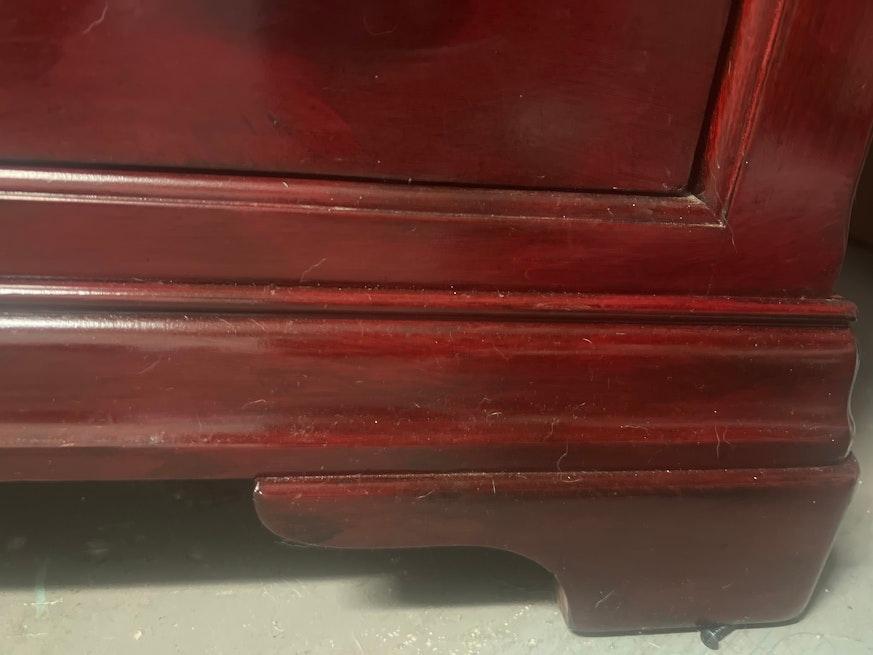Burgundy Wine Hand Painted Stained Dresser image 9