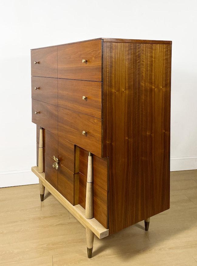 Vintage Mid Century Tall Dresser, Mainline by Hooker image 4