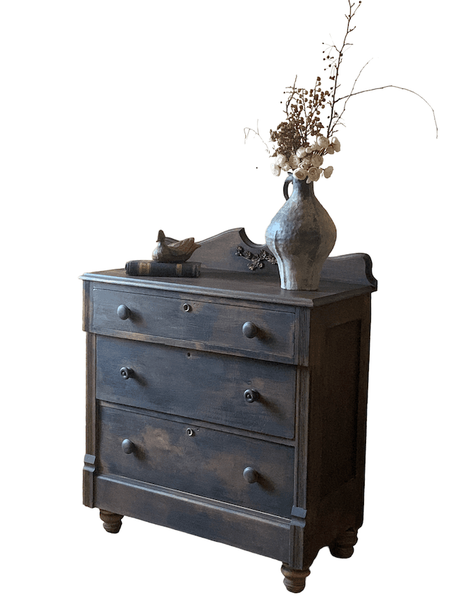 Black Smocked Maple Chest Of Drawers image 3