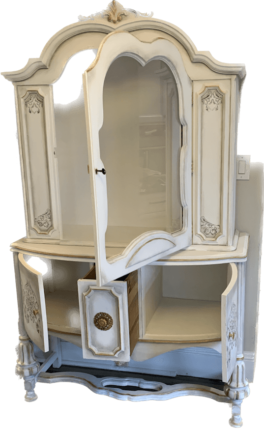 Vintage French Provincial Display Cabinet image 2