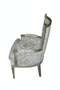 French Louis XVI Style Vintage High Back Bergere Chair image 3