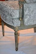 French Louis XVI Style Vintage High Back Bergere Chair image 8