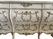 French Rococo Style Dresser in Gesso and Milk Paint image 4