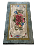 Folk Art Rosemaling Painted Blanket chest 19th century image 6