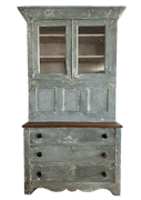 Rustic 19th Century Secretary Bookcase image 1