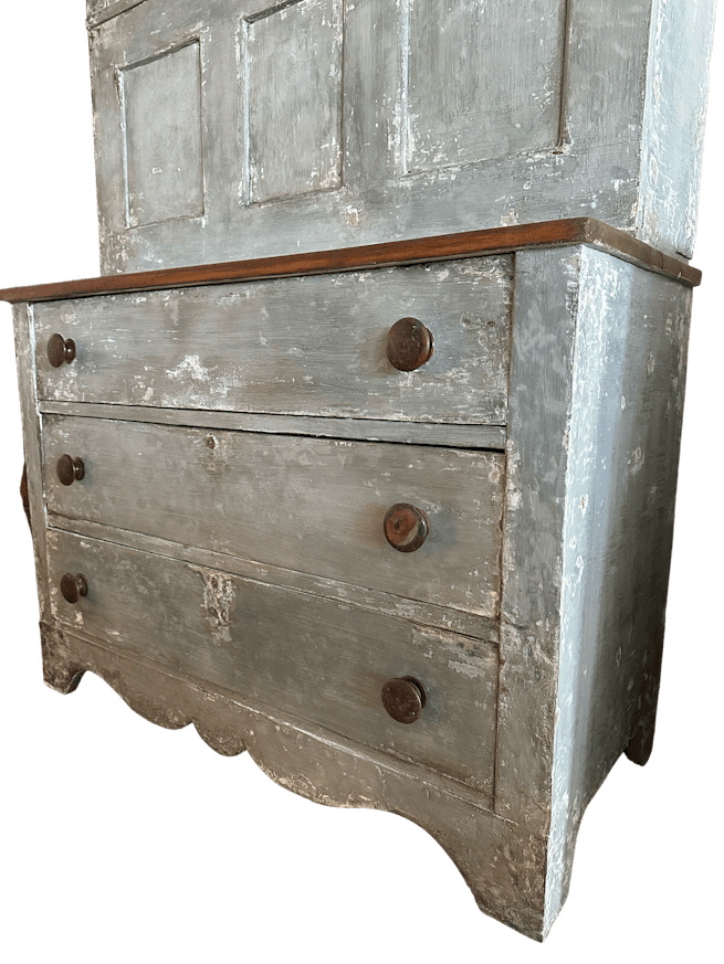 Rustic 19th Century Secretary Bookcase image 4