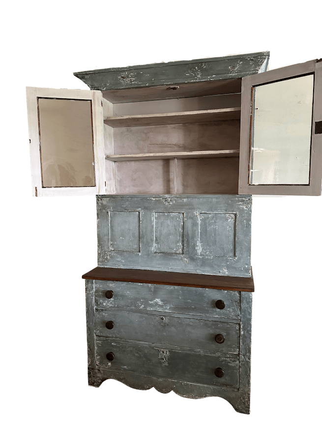 Rustic 19th Century Secretary Bookcase image 6