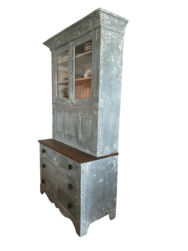 Rustic 19th Century Secretary Bookcase image 7