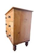 19th Century English Pine 2 Over 2 Chest of Drawers, Pair image 3