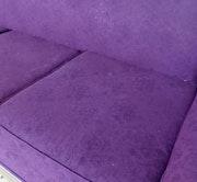 Violet and gold Victorian couch image 4