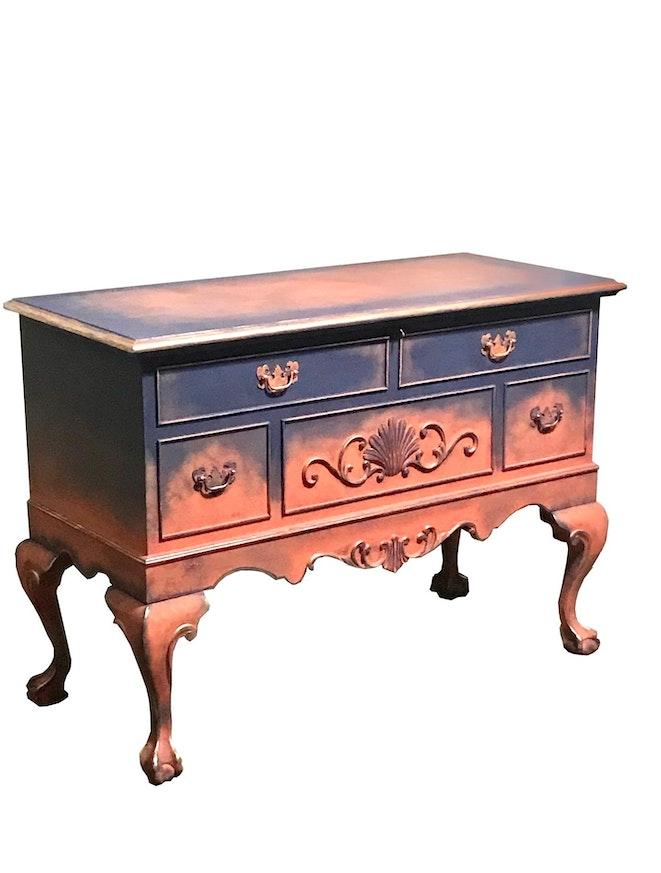 Bold and elegant Queen Anna style chest buffet image 1