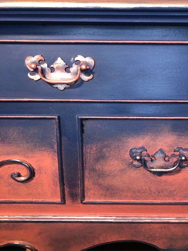 Bold and elegant Queen Anna style chest buffet image 5