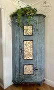 Painted French Pine Corner Cabinet image 9