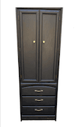 Tall black armoire image 1