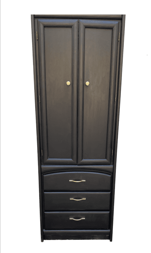 Tall black armoire image 1