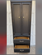 Tall black armoire image 2