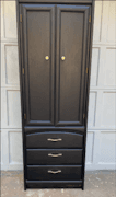 Tall black armoire image 4