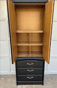 Tall black armoire image 5