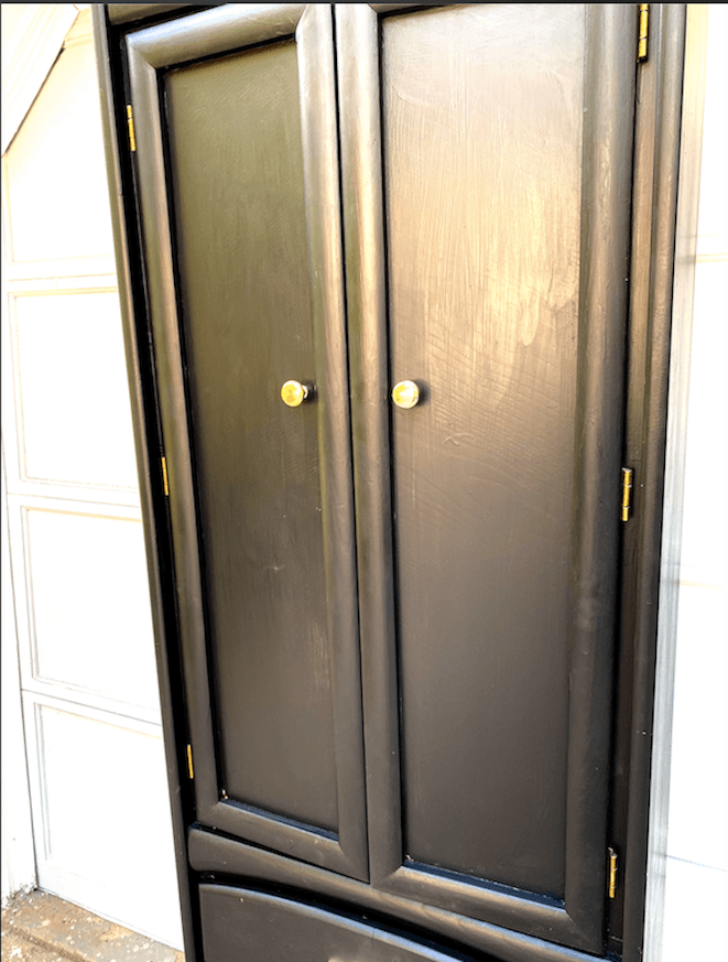 Tall black armoire image 11