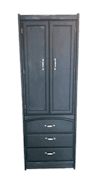 Tall charcoal armoire image 1