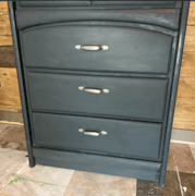 Tall charcoal armoire image 3