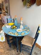 Limoncello Oval Gated Folding Table and two Chairs image 6