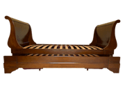 Sleek French Sleigh Bed with Trundle image 5