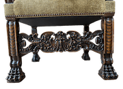 Jacobean Style Carved Throne Chair image 3