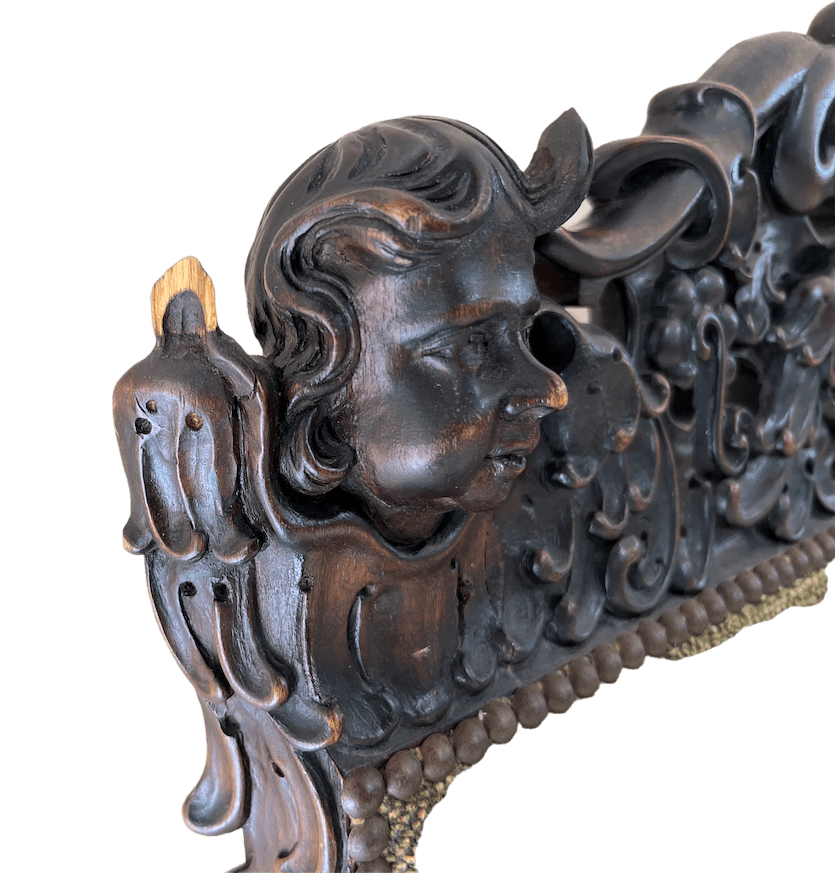 Jacobean Style Carved Throne Chair image 5