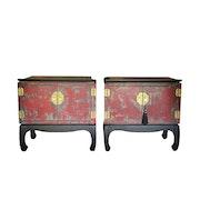 Lane Chinoiserie Style Side Tables image 1