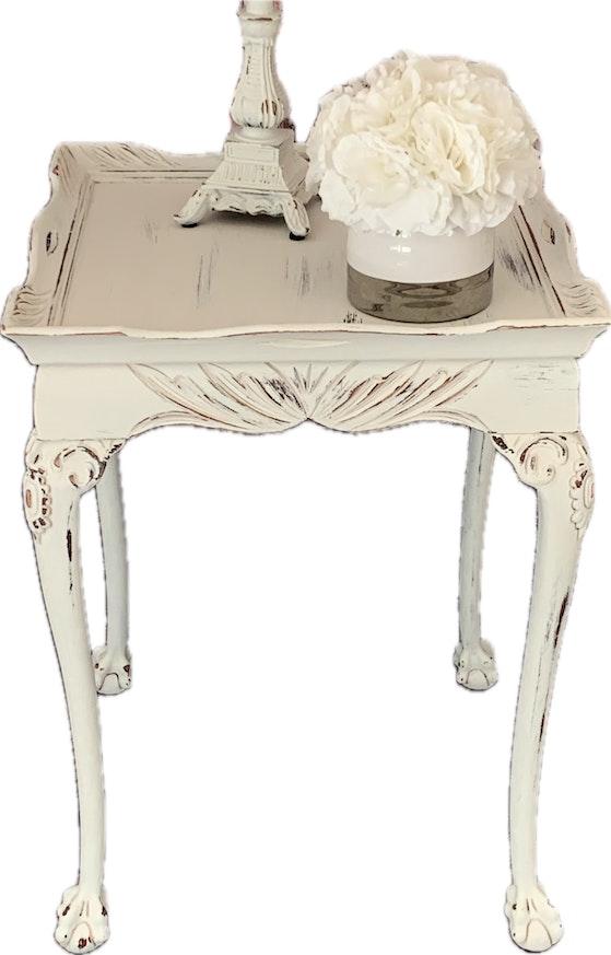 Vintage side table - Shbby Chic image 3