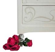 GLASS FOOTED CHEST of DRAWERS image 6