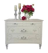 GLASS FOOTED CHEST of DRAWERS image 7